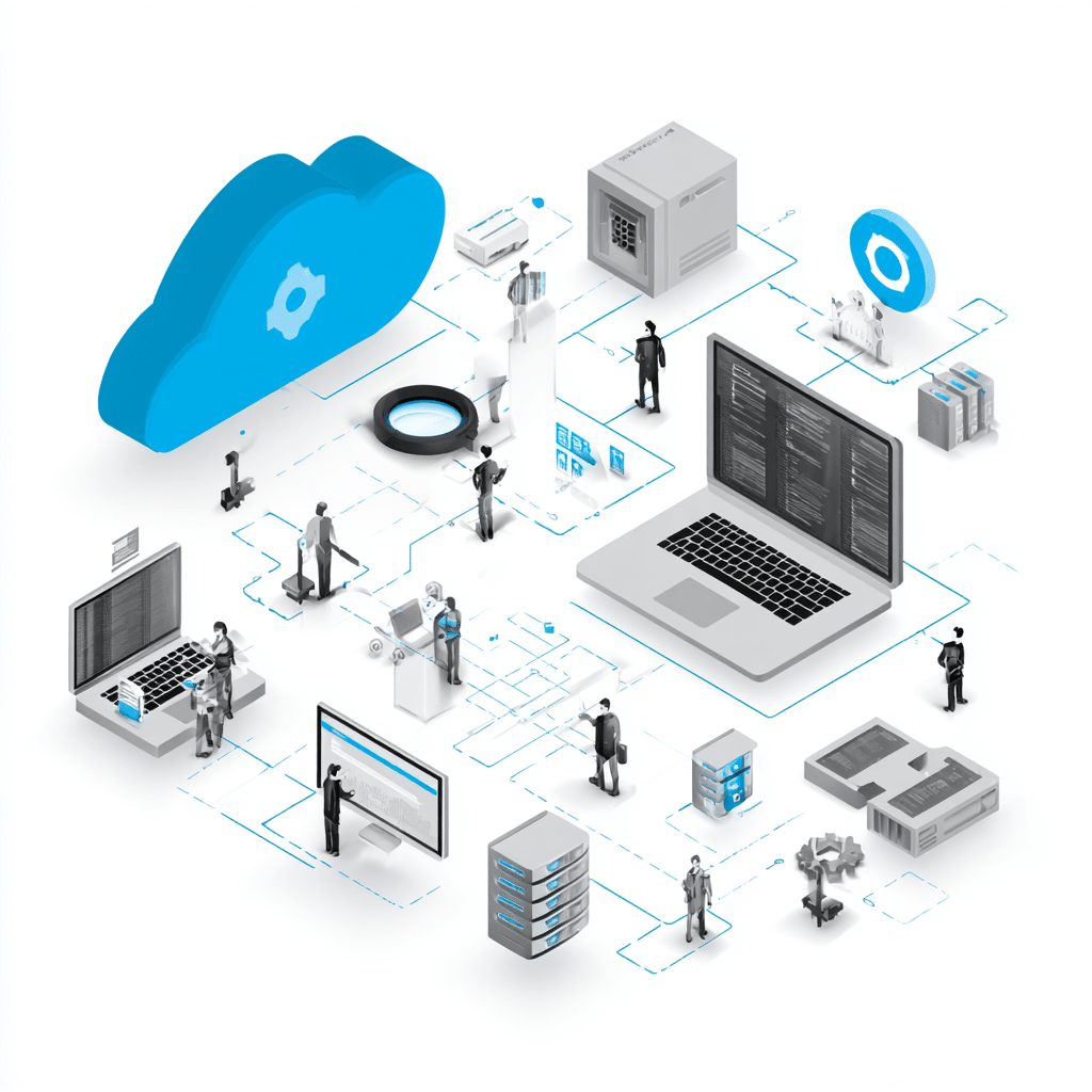Illustration of secure IT infrastructure for a law firm