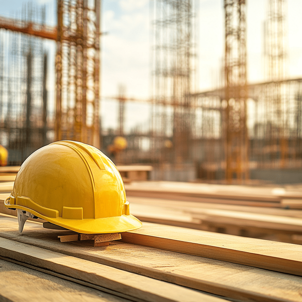 Construction team coordinating across office and job site